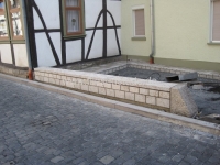 Travertinmauer in Treffurt